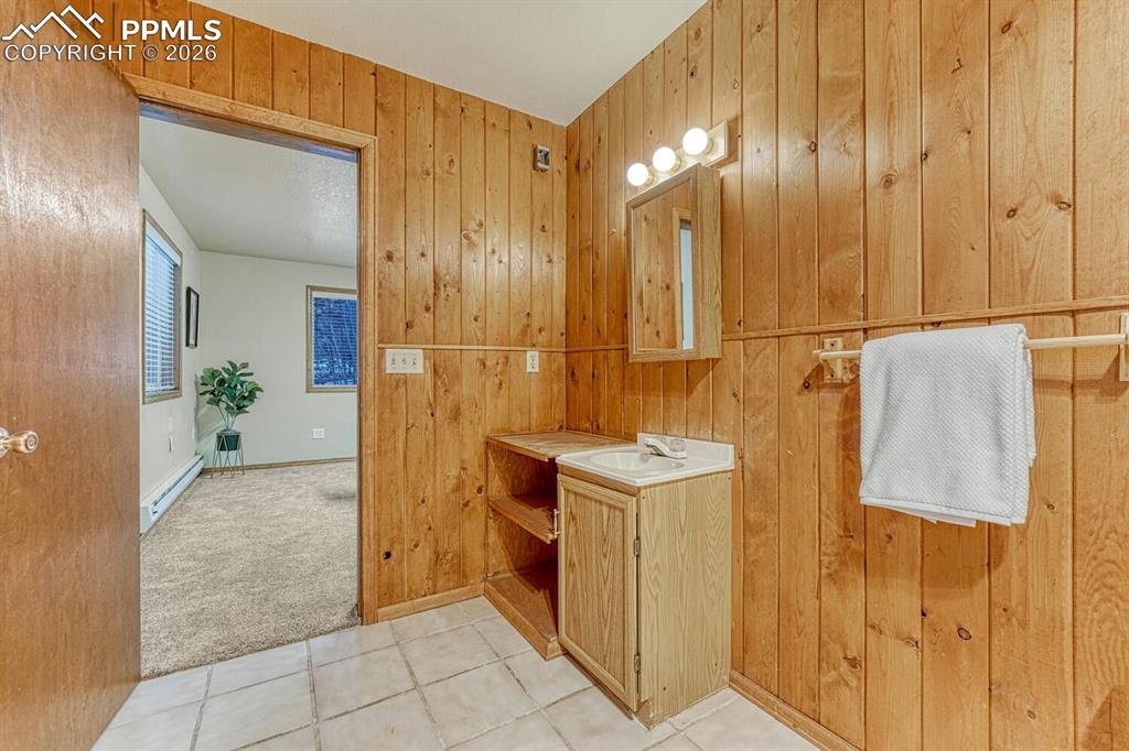 Image 27 of 40: full bath on lower level