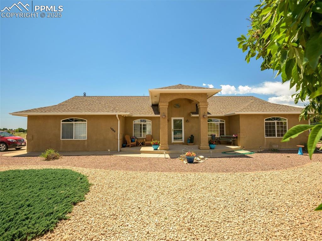 Caption: Front of Structure