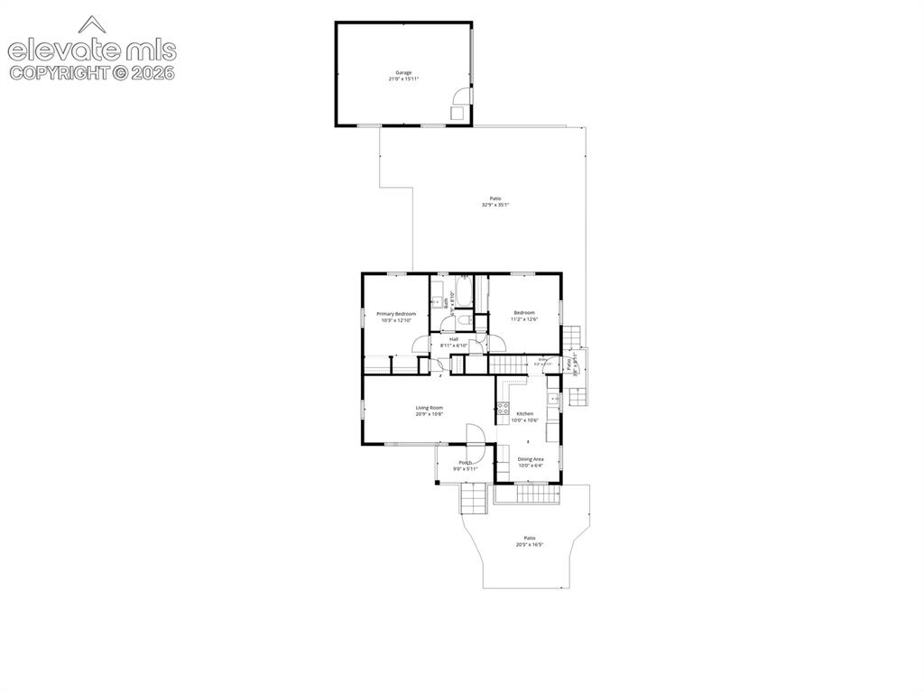 Image 25 of 27: Main level floor plan