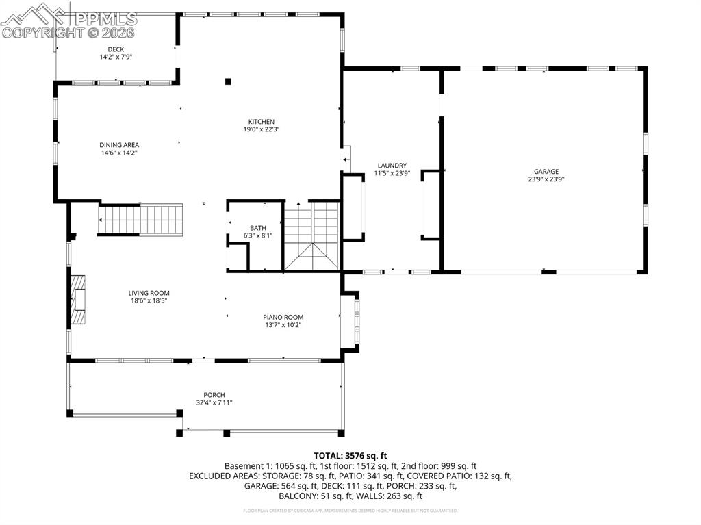 Image 46 of 50: Main House Floor Plan Main Level