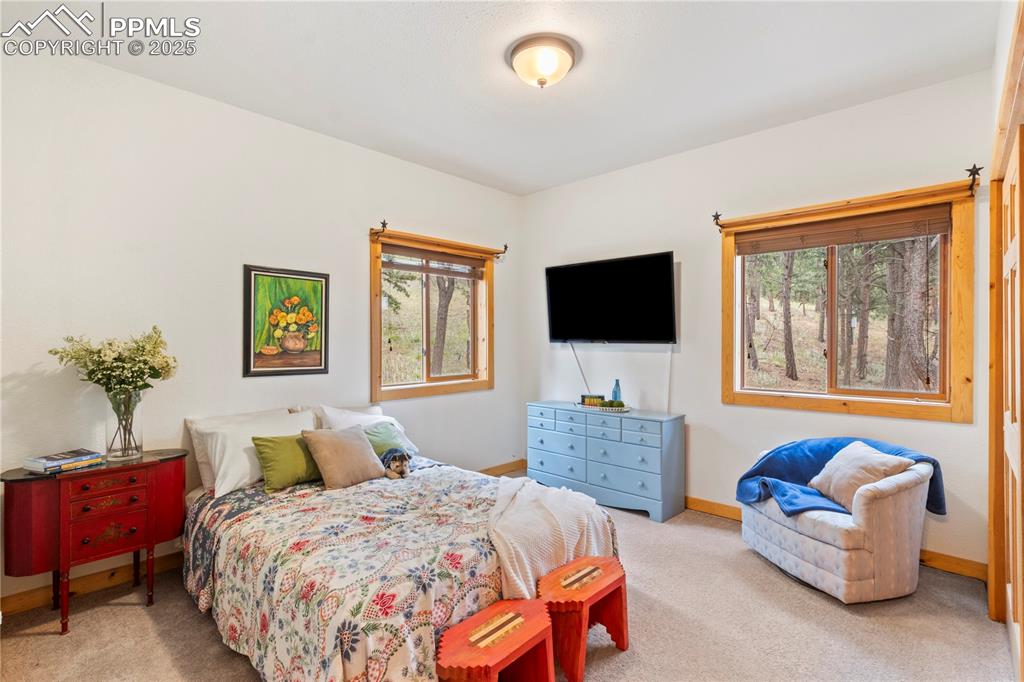 Image 29 of 46: Wooded view from Bedroom #2 