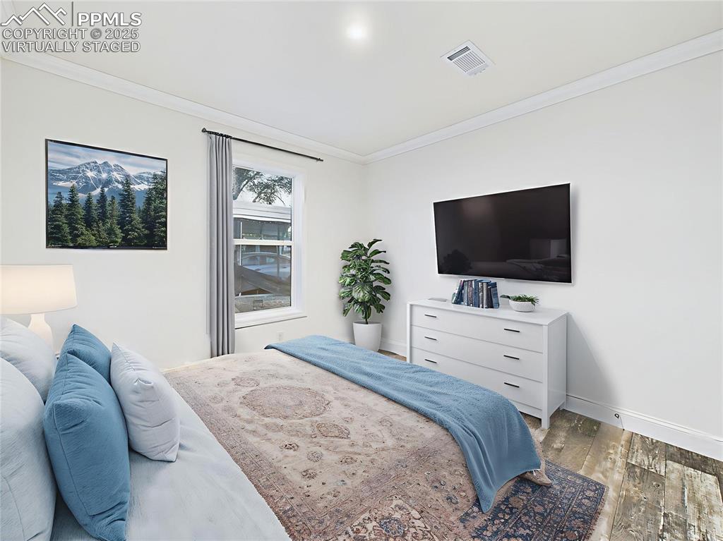 Image 39 of 50: Virtually Staged showcase stylish guest retreat