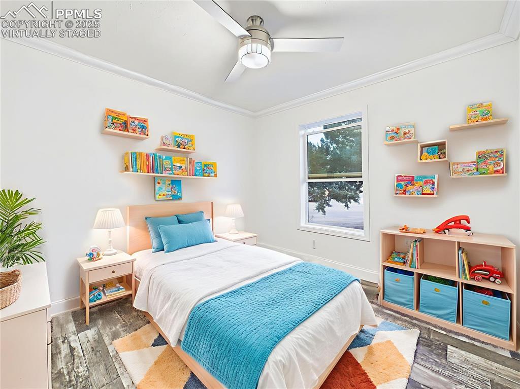 Image 41 of 50: Virtually Staged showcase playful kids’ room 