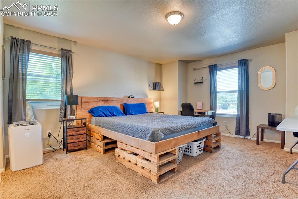Image 12 of 28: Large primary bedroom with walk-in closet and attached primary bathroom