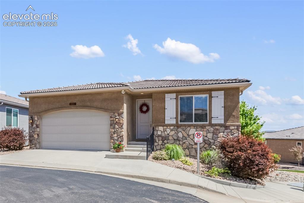 Caption: Front of property