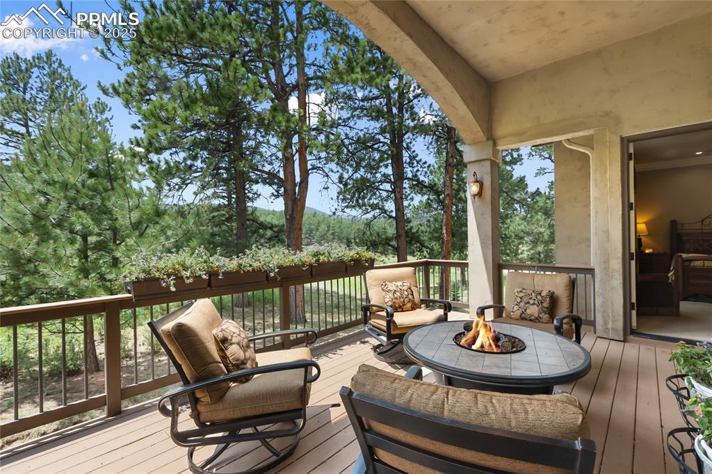 Image 21 of 45: Main level deck with surround sound