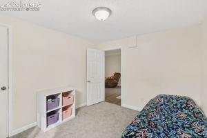 Image 18 of 26: 3rd bedroom located in basement off family room