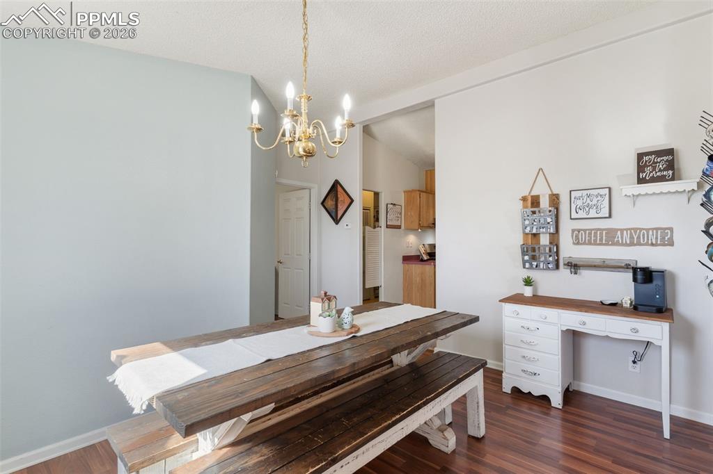 Image 11 of 36: Dining area off the kitchen