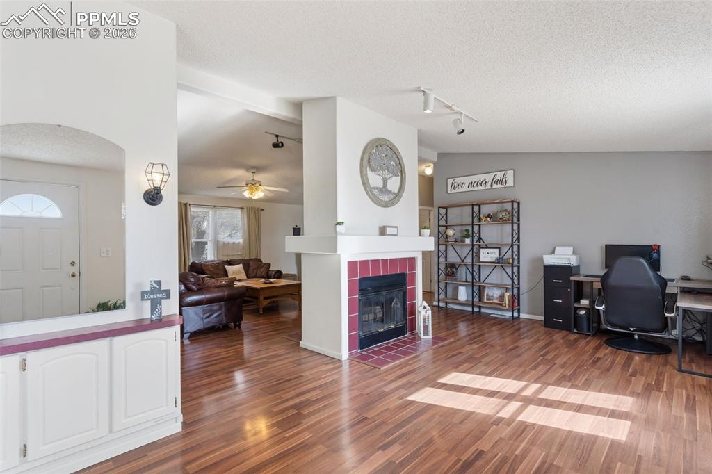 Image 7 of 36: Living Room - open concept floor plan