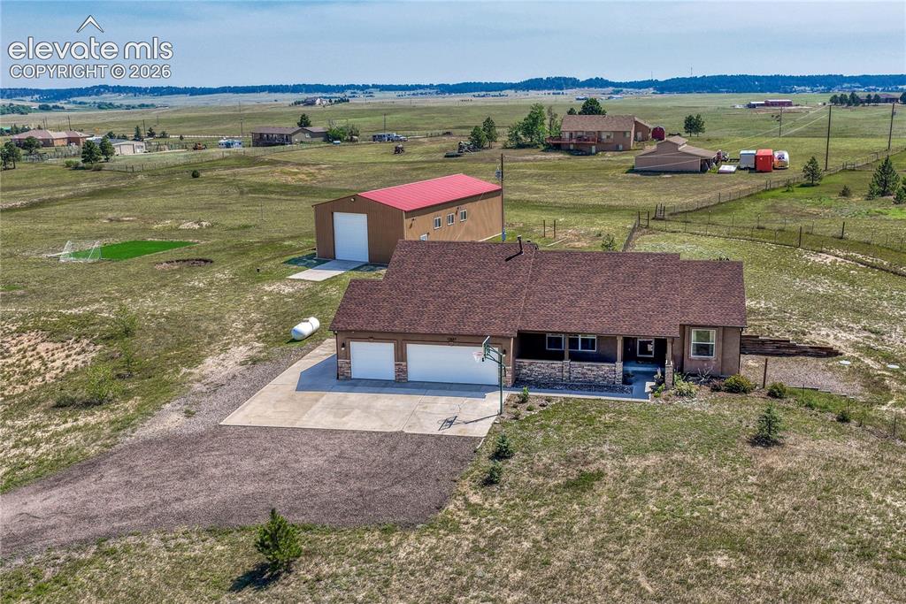 Caption: Perfectly situated 3,285 sq ft stucco/stone ranch home on 5 acres.