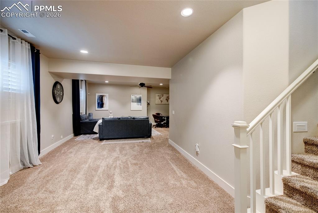 Image 28 of 44: Spacious finished basement