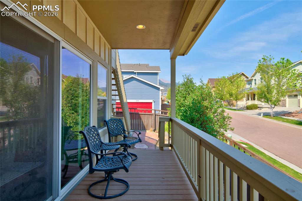 Image 38 of 44: Balcony off main level living room