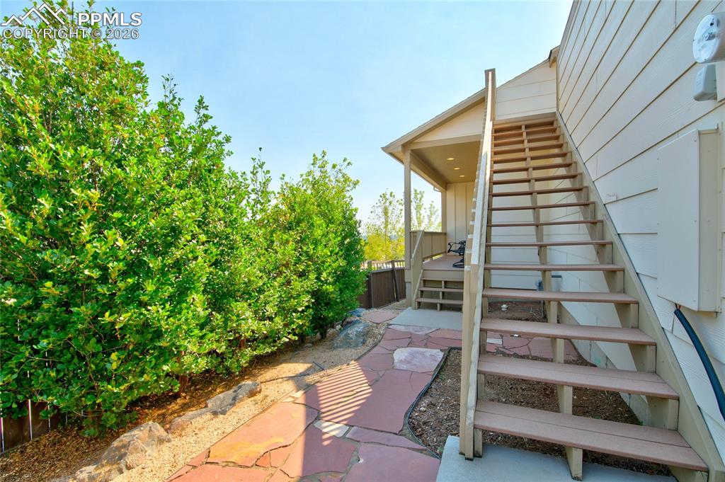 Image 41 of 44: Stairs to rooftop terrace