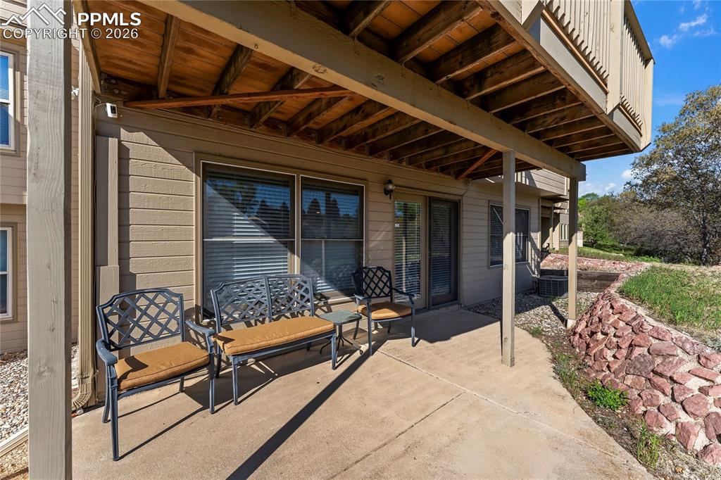 Image 35 of 48: Lower level walk out patio