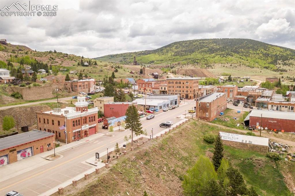 Image 10 of 36: Aerial view of a mountainous background