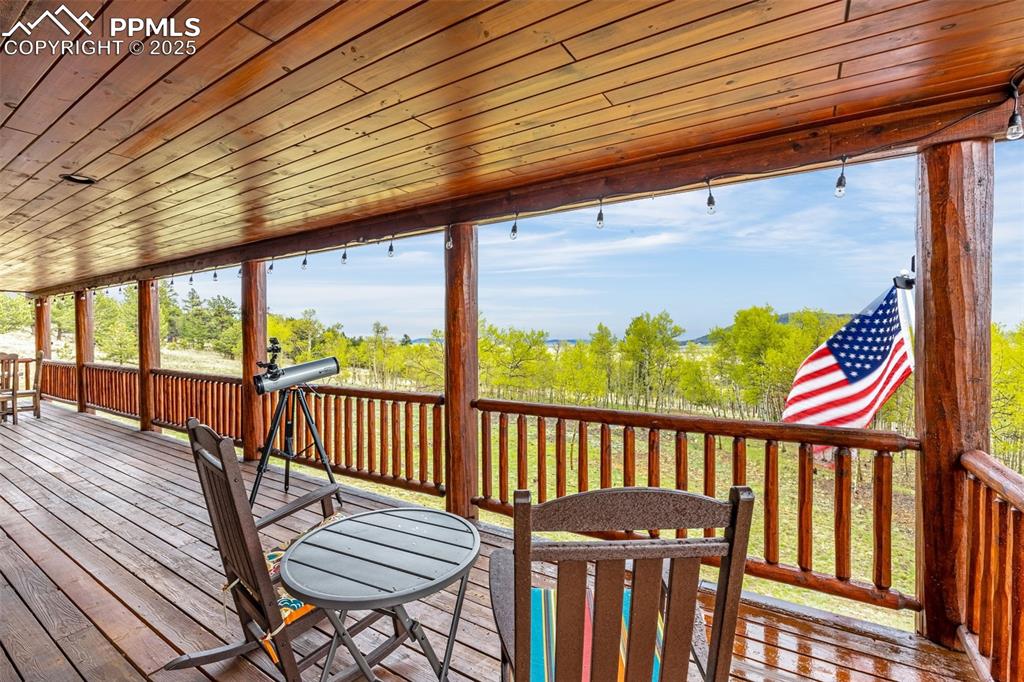 Image 37 of 45: View of wooden deck