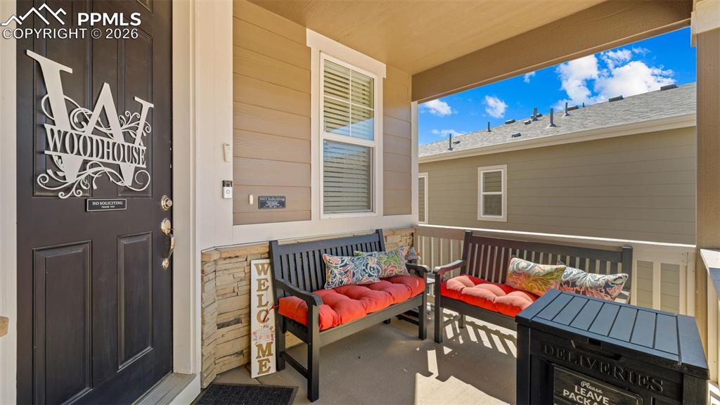 Image 2 of 46: Covered Porch Entrance