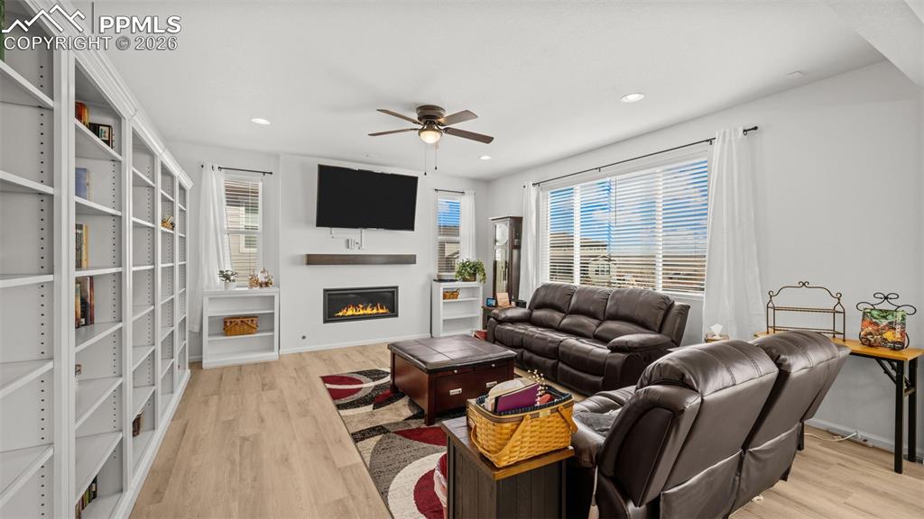 Image 6 of 46: Living Room with Fireplace