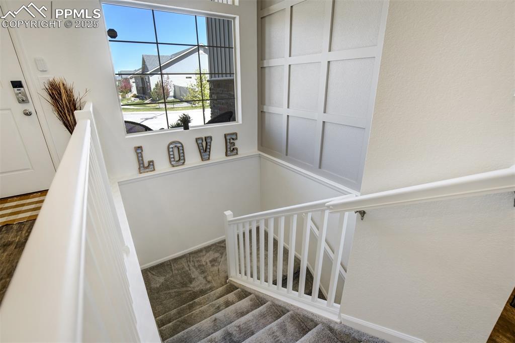 Image 30 of 46: Lovely stairway to the basement.