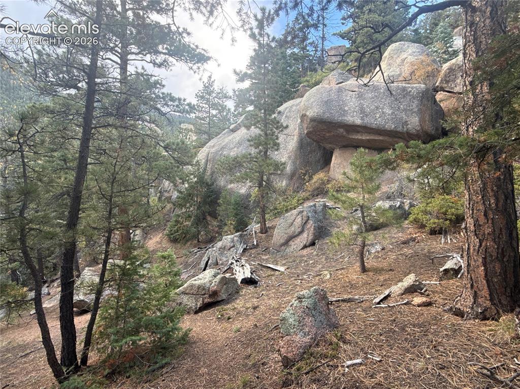 Image 4 of 21: Rock outcroppings behind the build site