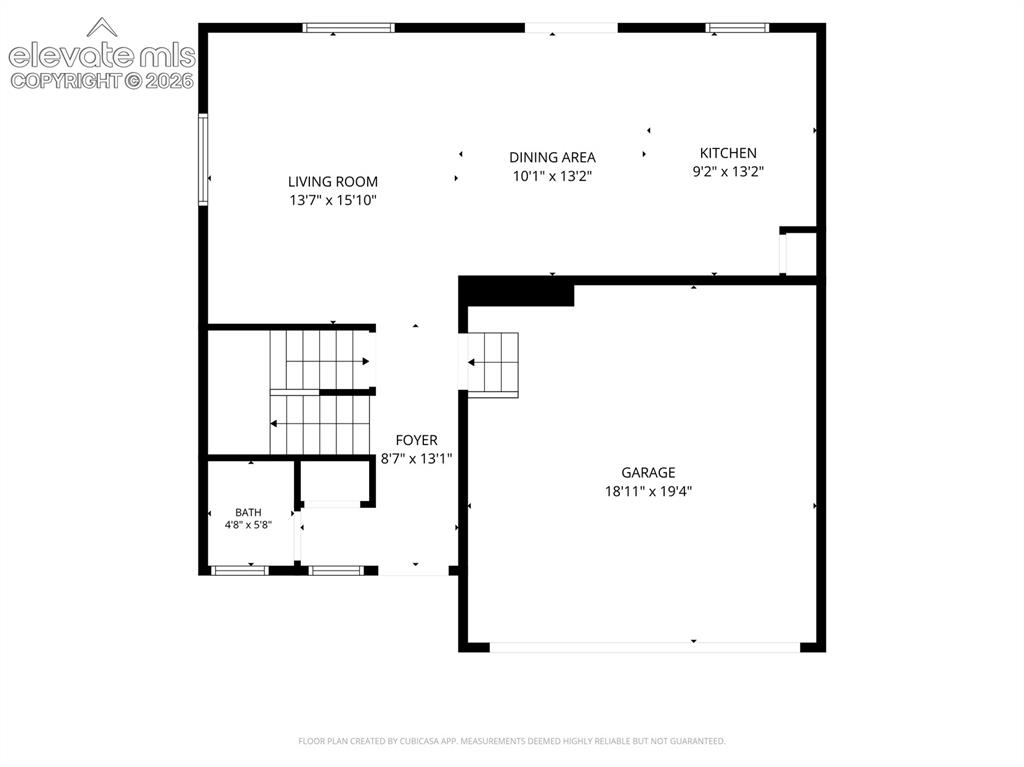 Image 47 of 50: Floor plan-Main level, w/ Dimensions