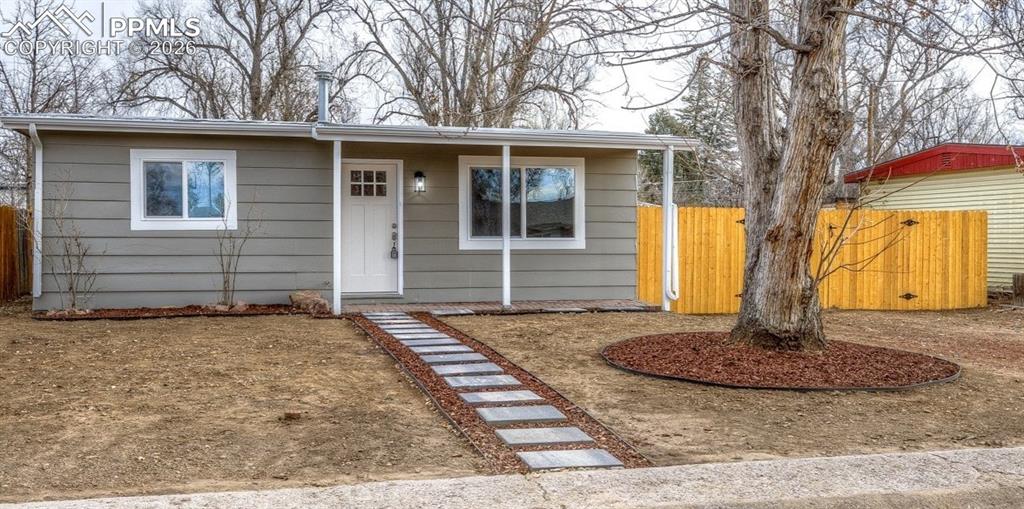 Caption: Front of Structure