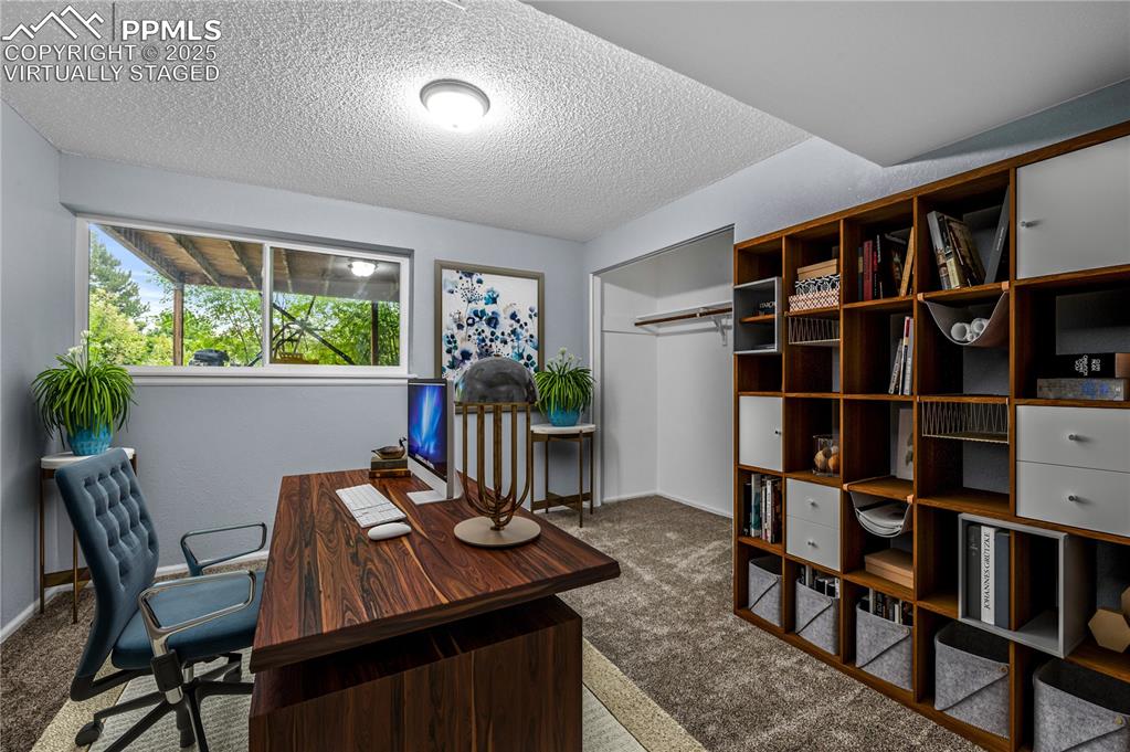 Image 13 of 21: Virtually Staged Lower bedroom