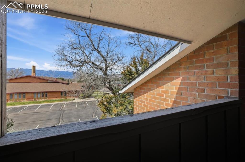 Image 5 of 34: Balcony with mountain views.
