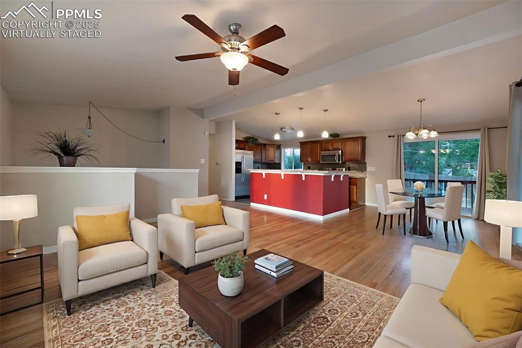 Image 8 of 43: virtually staged living room