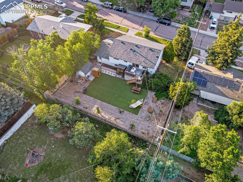 Image 31 of 32: Aerial view of residential area