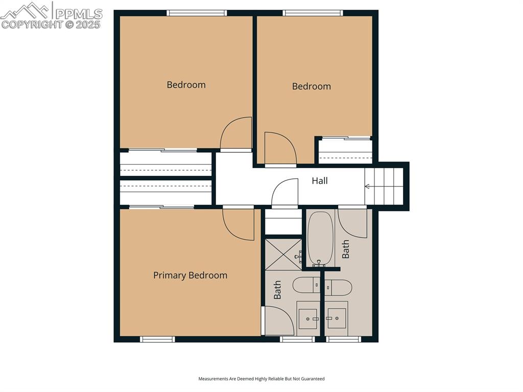 Image 15 of 50: Upper level floor plan