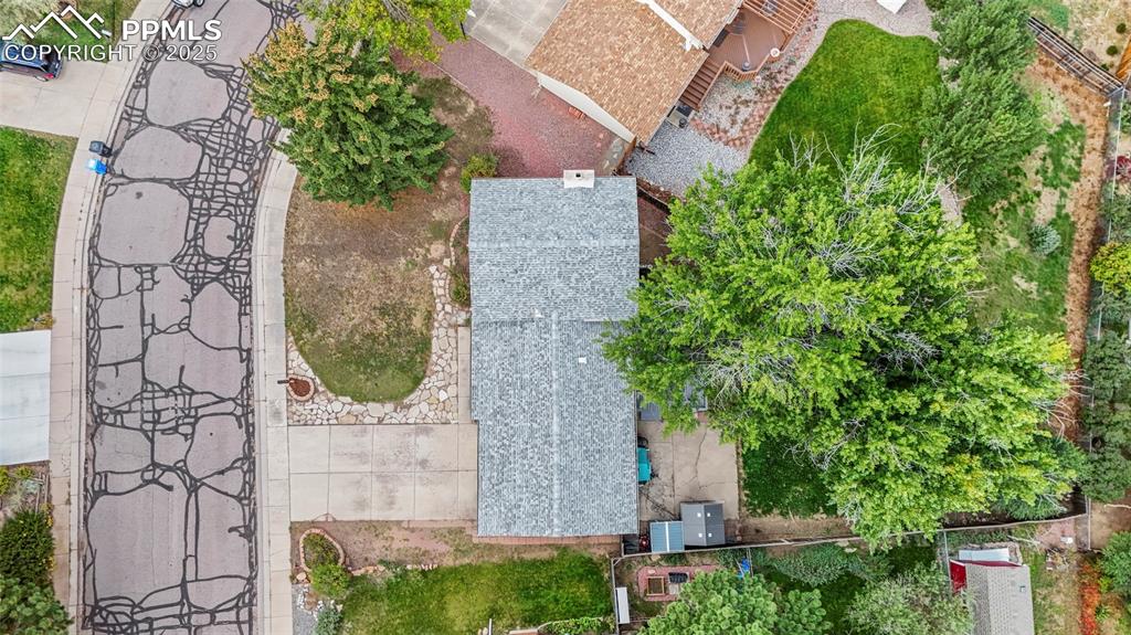 Image 43 of 50: Aerial view of property and surrounding area