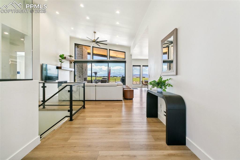 Image 9 of 50: Desk to left of entry; stunning LVP flooring