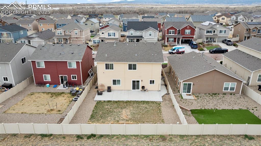 Image 12 of 30: Drone / aerial view with a residential view