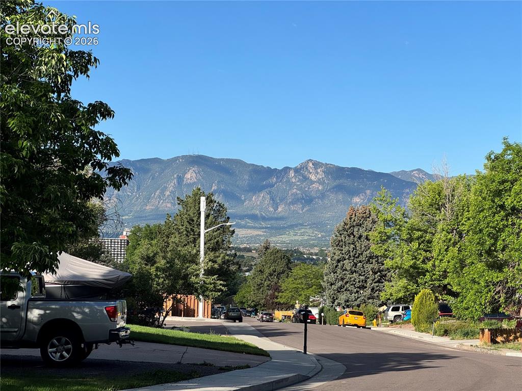 Image 32 of 32: Closer view of the mountain range that Colorado Springs has to offer.  