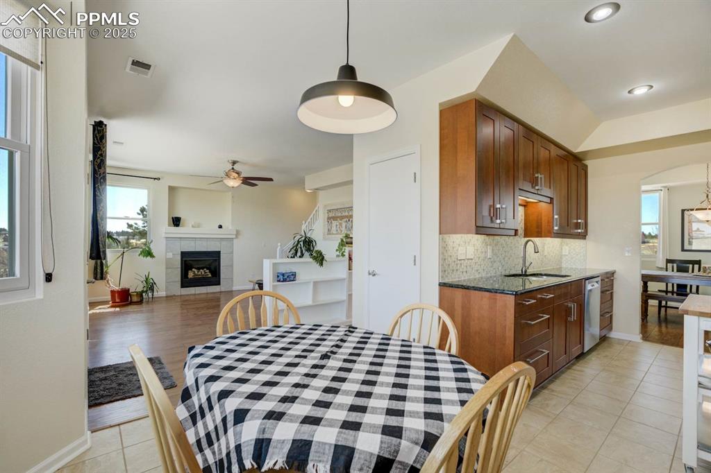 Image 11 of 50: Kitchen featuring breakfast nook