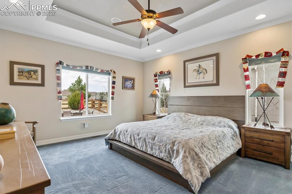 Image 17 of 48: Foyer entrance with dark wood-style flooring and a high ceiling