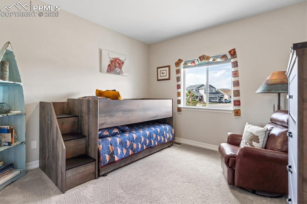 Image 29 of 48: Bathroom featuring vanity and shower / bathtub combination with curtain