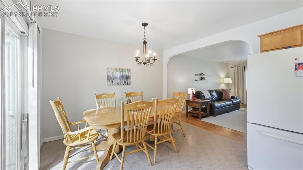 Image 15 of 34: View into the Living Room from the Dining Room.