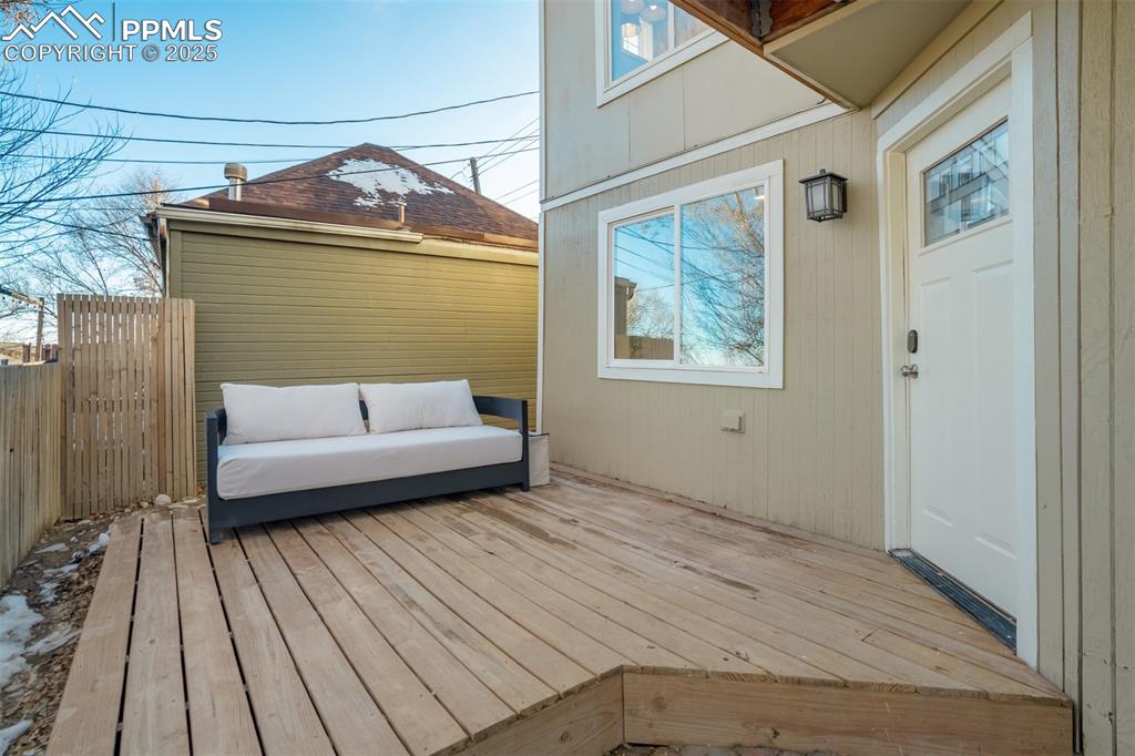 Image 29 of 35: Lower deck off the basement access