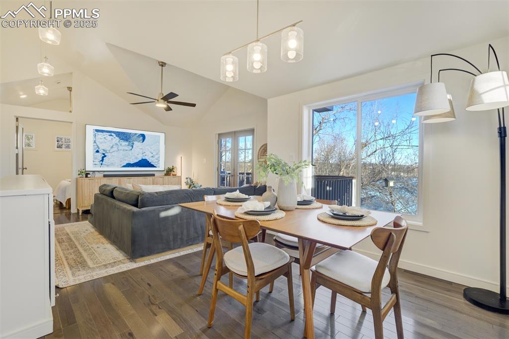 Image 9 of 35: Dining area just off the living room & kitchen.