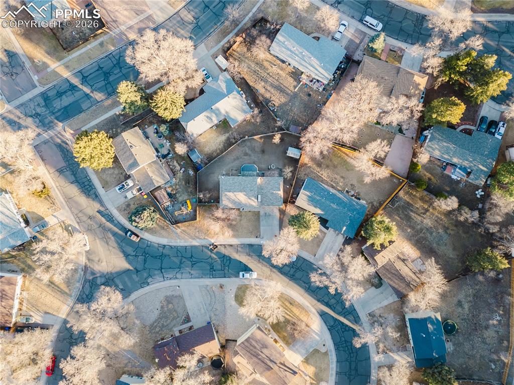 Image 20 of 20: Aerial view of residential area