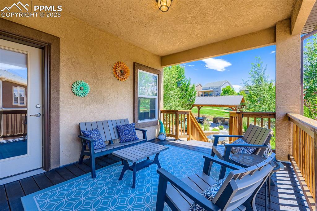 Image 32 of 47: View of wooden deck