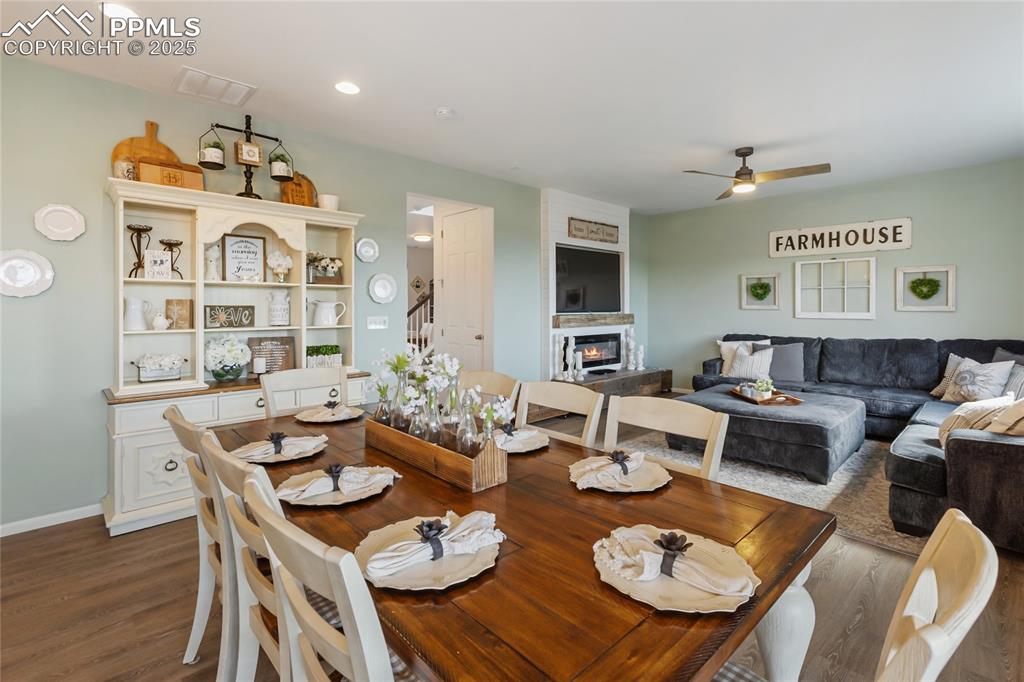 Image 10 of 48: Open Concept Dinning Area Into Family Room