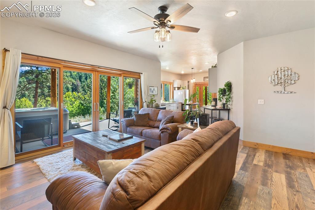 Image 23 of 31: Plus you have your own walk out and lower level patio just off the family r