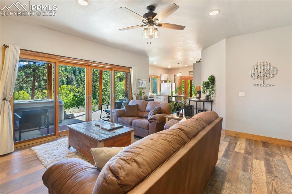 Image 23 of 31: Plus you have your own walk out and lower level patio just off the family r