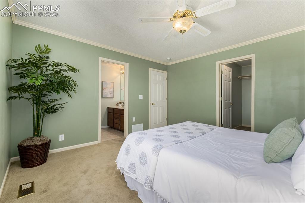 Image 14 of 30: Bedroom with a walk in closet amd emsuite bathroom