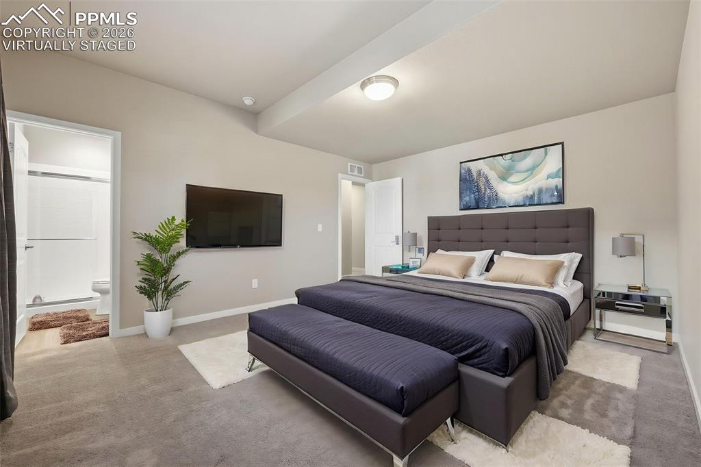 Image 41 of 48: Basement, virtually staged