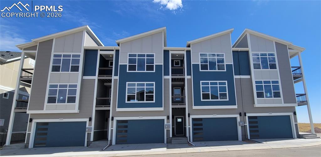 Image 2 of 26: Peak View-Modern Elevation-3 Story-2 Car Garage-VIEWS-Desirable Centennial 