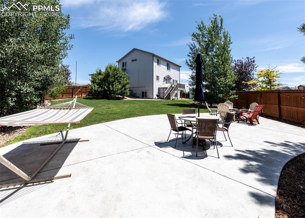 Image 47 of 50: Large Patio! Summer!